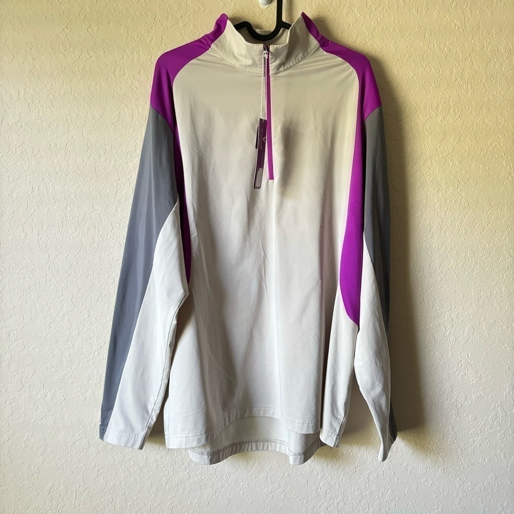 Antigua | Men's Desert Dry PRF-72 Golf 3/4 Zip Up Long Sleeve Pullover Size L
